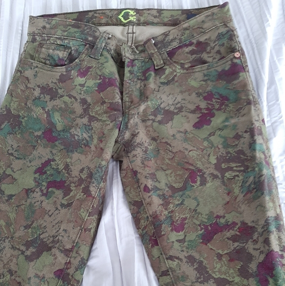 C Wonder Faux Camouflage Style Skinny Jeans - Picture 8 of 12